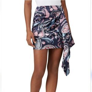 Thurley Crown Of Thornes Paisley Silk Mini Skirt Size 10